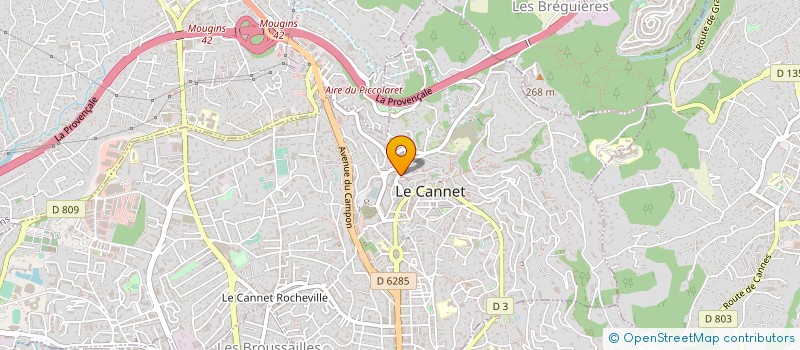 localisation de l'entreprise CENTRE DE RECHERCHE SUR LE PATRIMOINE à LE CANNET