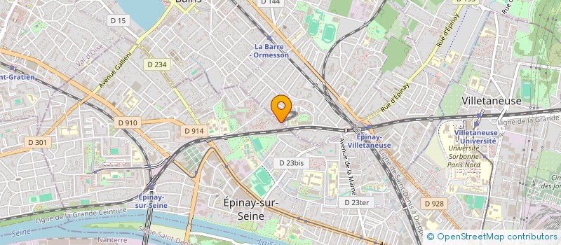 localisation de l'entreprise CENTRE DE RECHERCHES CARAIBES AMERIQUES à EPINAY-SUR-SEINE