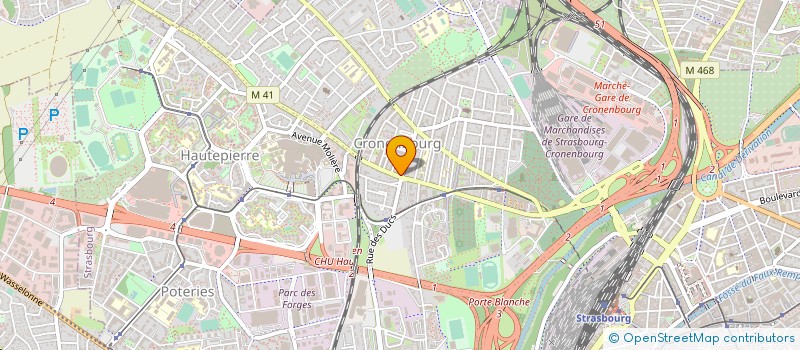 localisation de l'entreprise CENTRE DE RECHERCHES ET DE DEVELOPPEMENT DE TECHNIQUES ET PRODUITS ALIMENTAIRES à STRASBOURG