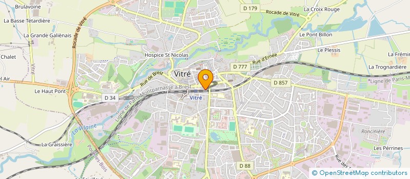 localisation de l'entreprise CENTRE DE RECOUVREMENT DU MAINE  VITRE