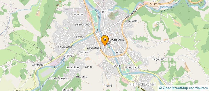 localisation de l'entreprise CENTRE DE REEDUCATION à SAINT-GIRONS