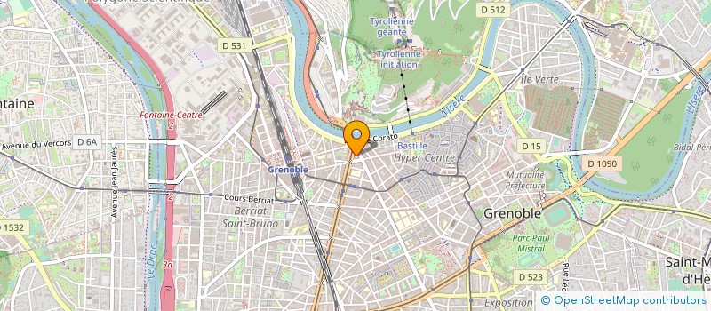 localisation de l'entreprise CENTRE DE REEDUCATION CLEMENCEAU  GRENOBLE