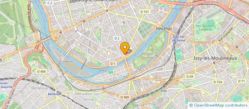 localisation de l'entreprise CENTRE DE REEDUCATION D OSTEOPATHIE ET DE PODOLOGIE SPORTIVE à BOULOGNE-BILLANCOURT