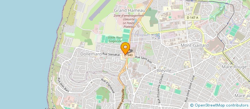 localisation de l'entreprise CENTRE DE REEDUCATION DE LA HEVE à LE HAVRE