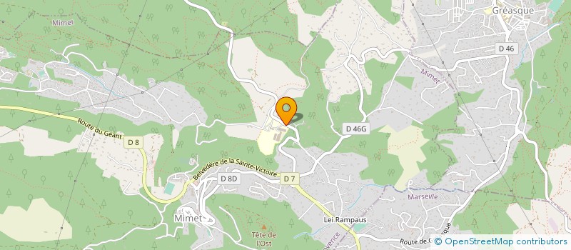 localisation de l'entreprise CENTRE DE REEDUCATION PAUL CEZANNE  MIMET