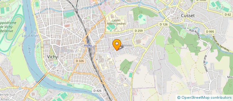 localisation de l'entreprise CENTRE DE REEDUCATION PEDIATRIQUE ET SPORTIVE à CUSSET