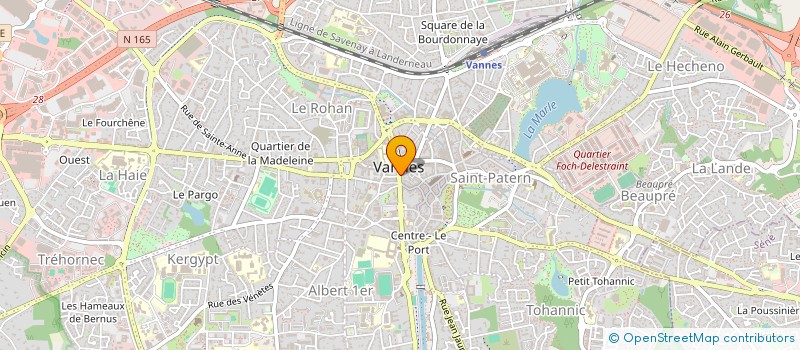 localisation de l'entreprise CENTRE DE RELAXOLOGIE-PHYTEQUILIBRE à VANNES