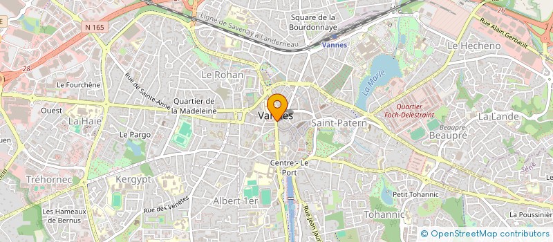 localisation de l'entreprise CENTRE DE RELAXOLOGIE PHYTEQUILIBRE à VANNES