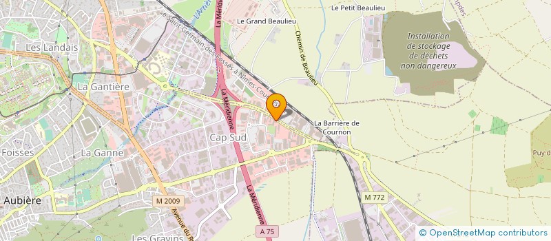 localisation de l'entreprise CENTRE DE RENOVATION AUTOMOBILE  AUBIERE