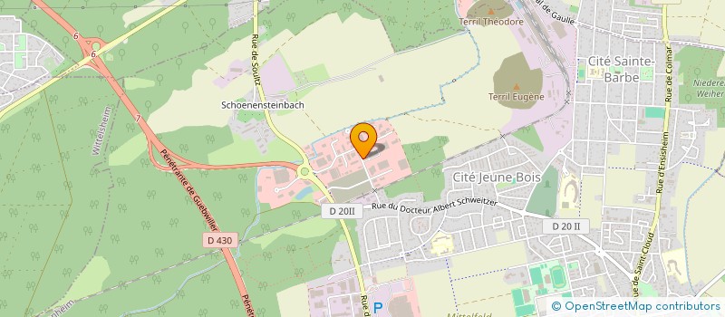 localisation de l'entreprise CENTRE DE RENOVATION ET CONSTRUCT IMMO  WITTENHEIM