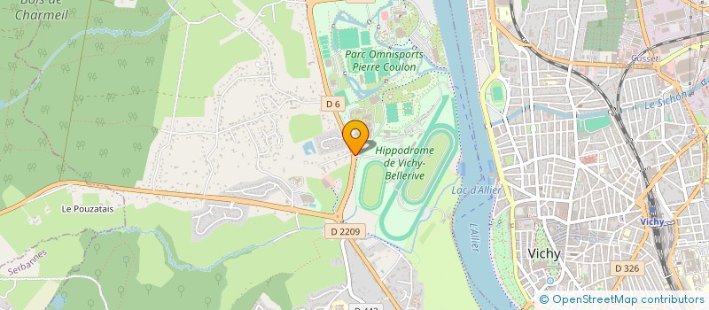 localisation de l'entreprise CENTRE DE RESSOURCES D'EXPERTISE ET DE PERFORMANCE SPORTIVE  BELLERIVE-SUR-ALLIER