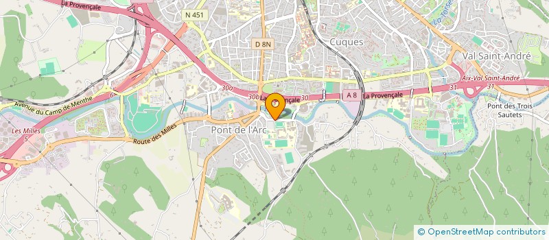 localisation de l'entreprise CENTRE DE RESSOURCES D'EXPERTISE ET DE PERFORMANCE SPORTIVE à AIX-EN-PROVENCE