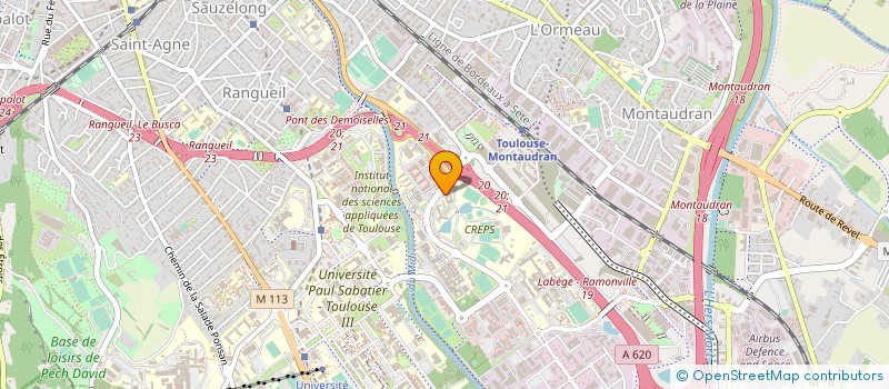 localisation de l'entreprise CENTRE DE RESSOURCES D'EXPERTISE ET DE PERFORMANCE SPORTIVE à TOULOUSE