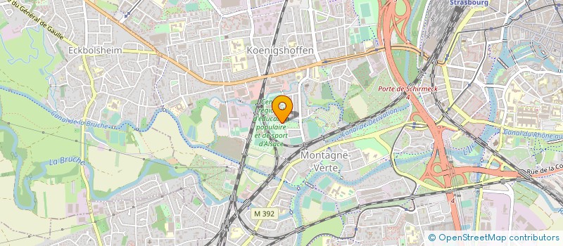 localisation de l'entreprise CENTRE DE RESSOURCES D'EXPERTISE ET DE PERFORMANCE SPORTIVE à STRASBOURG