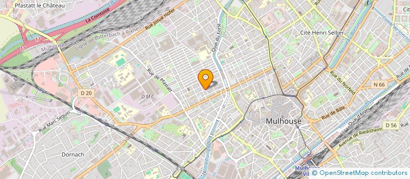 localisation de l'entreprise CENTRE DE RESSOURCES DES CENTRES SOCIAUX ET SOCIO CULTURELS MULHOUSIENS  MULHOUSE