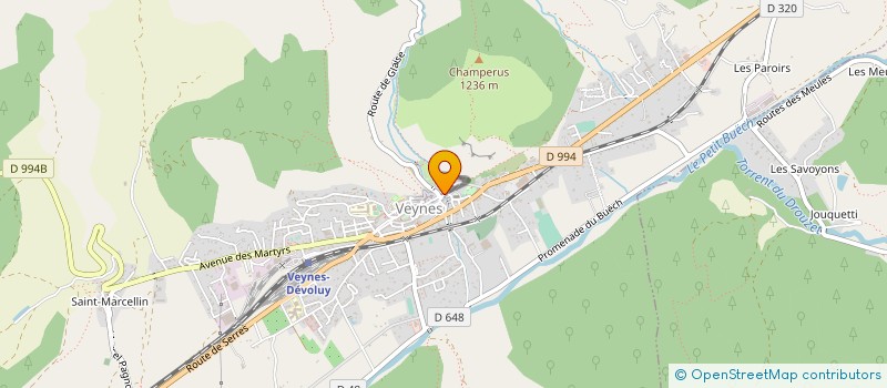 localisation de l'entreprise CENTRE DE RESSOURCES DES HAUTS PAYS ALPINS  VEYNES