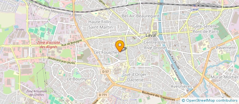 localisation de l'entreprise CENTRE DE RESSOURCES ENFANCE- PETITE ENFANCE à LAVAL