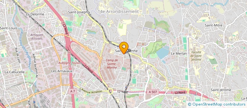 localisation de l'entreprise CENTRE DE RESSOURCES ET D INFORMATION POUR LES ASSOCIATIONS à MARSEILLE