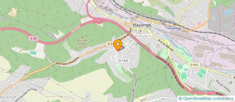 localisation de l'entreprise CENTRE DE RESSOURCES ET D'INFORMATIONS DE LA CIRCONSCRIPTION D'HAYANGE à HAYANGE