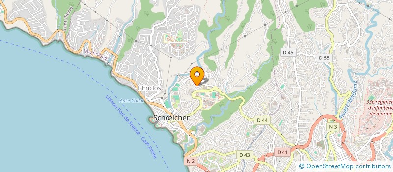 localisation de l'entreprise CENTRE DE RESSOURCES GEOMATIQUES ET INFRASTRUCTURES DE DONNEES GEOGRAPHIQUES DE LA MARTINIQUE à SCHOELCHER