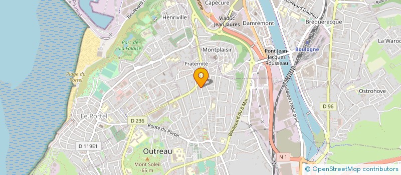 localisation de l'entreprise CENTRE DE RESSOURCES INFORMATIQUE POUR LES ASSOCIATIONS ET LES COLLECTIVITES à OUTREAU
