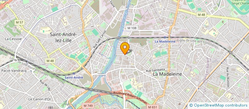 localisation de l'entreprise CENTRE DE RESSOURCES INTER COMMUNAL à LA MADELEINE