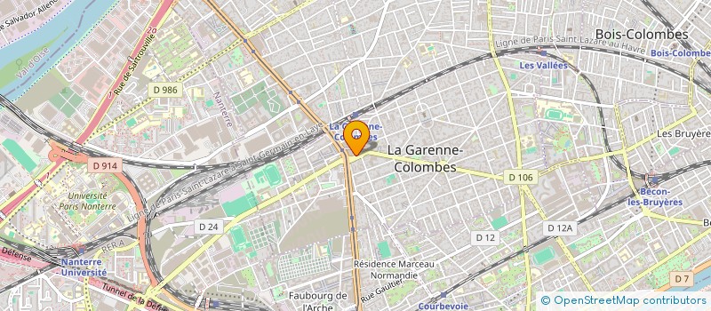 localisation de l'entreprise CENTRE DE SANTE ATRIUM DEFENSE à LA GARENNE-COLOMBES