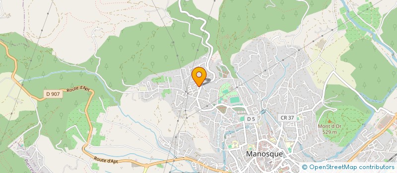 localisation de l'entreprise CENTRE DE SANTE CCAS à MANOSQUE