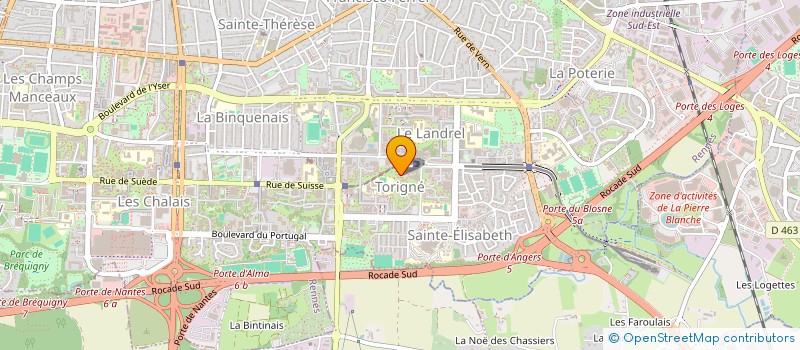 localisation de l'entreprise CENTRE DE SANTE COMMUNAUTAIRE DU BLOSNE  RENNES