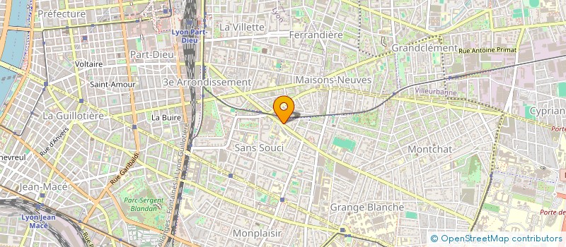 localisation de l'entreprise CENTRE DE SANTE COMMUNAUTAIRE ET PLANETAIRE à LYON