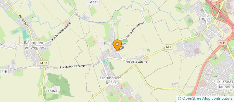 localisation de l'entreprise CENTRE DE SANTE D'ENNETIERES-EN-WEPPES  ESCOBECQUES