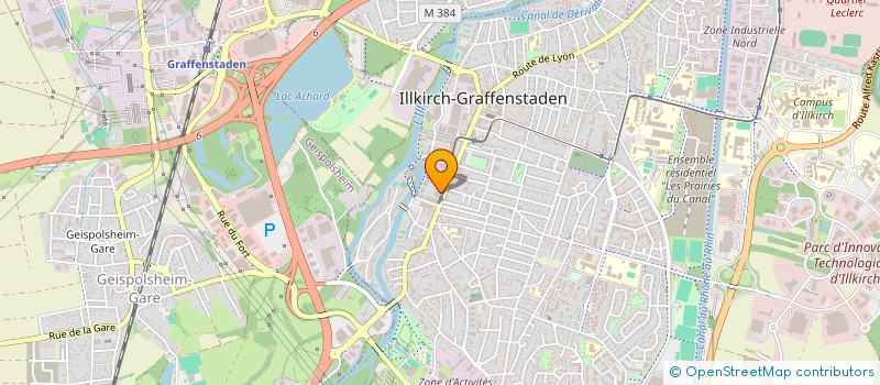 localisation de l'entreprise CENTRE DE SANTE D'ILLKIRCH   ILLKIRCH-GRAFFENSTADEN