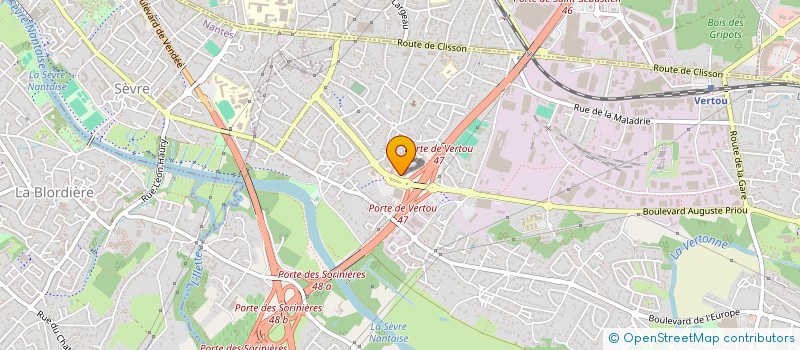 localisation de l'entreprise CENTRE DE SANTE DE ACHERES  VERTOU