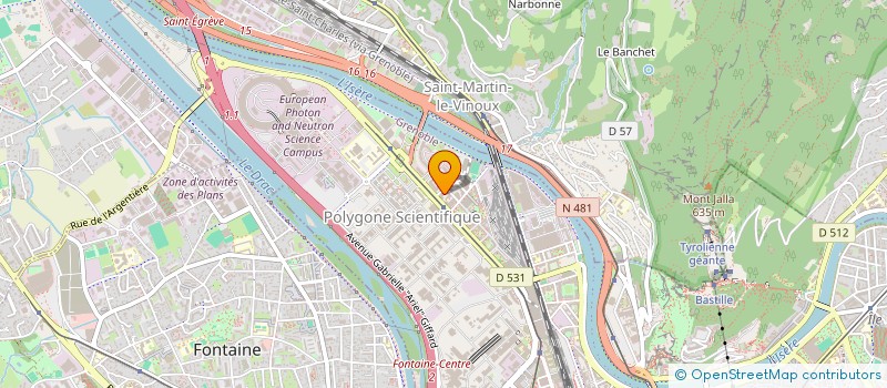 localisation de l'entreprise CENTRE DE SANTE DE GRENOBLE à GRENOBLE