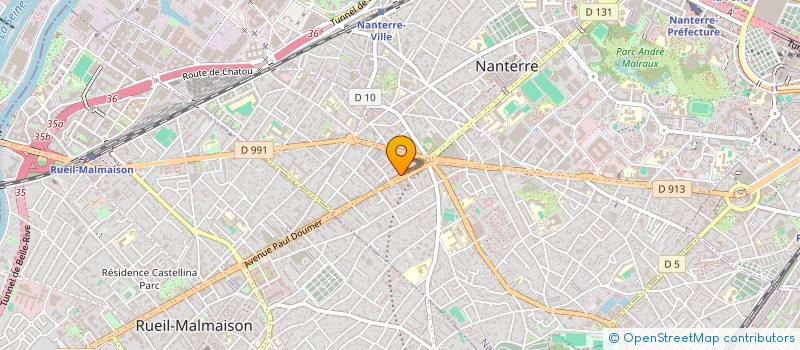 localisation de l'entreprise CENTRE DE SANTE DE LA BOULE à NANTERRE