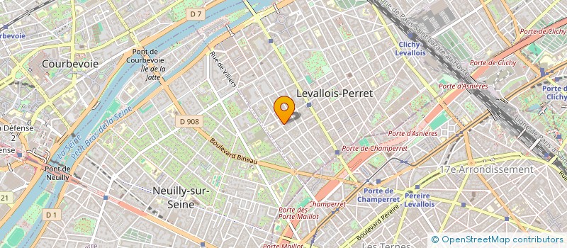 localisation de l'entreprise CENTRE DE SANTE DE  LEVALLOIS à LEVALLOIS-PERRET