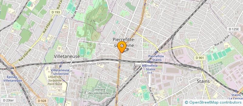 localisation de l'entreprise CENTRE DE SANTE DE PIERREFITTE SUR SEINE à PIERREFITTE-SUR-SEINE