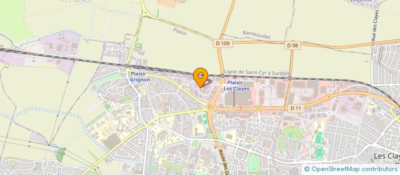 localisation de l'entreprise CENTRE DE SANTE DE PLAISIR à PLAISIR
