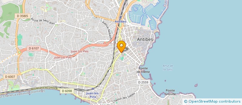 localisation de l'entreprise CENTRE DE SANTE DENTAIRE ANTIBES à ANTIBES