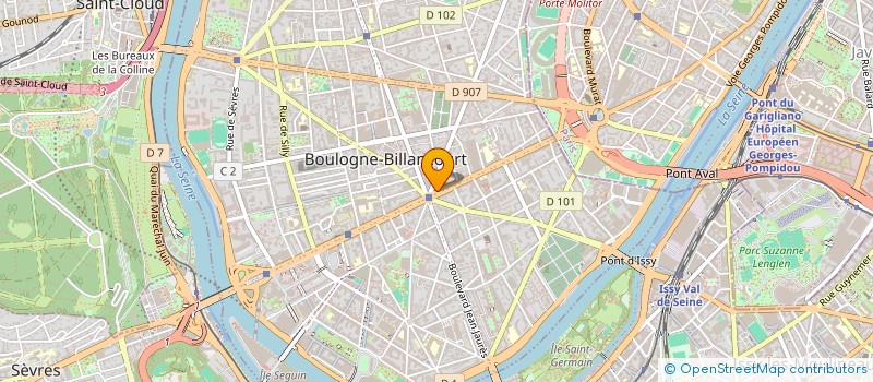 localisation de l'entreprise CENTRE DE SANTE DENTAIRE BOULOGNE à BOULOGNE-BILLANCOURT