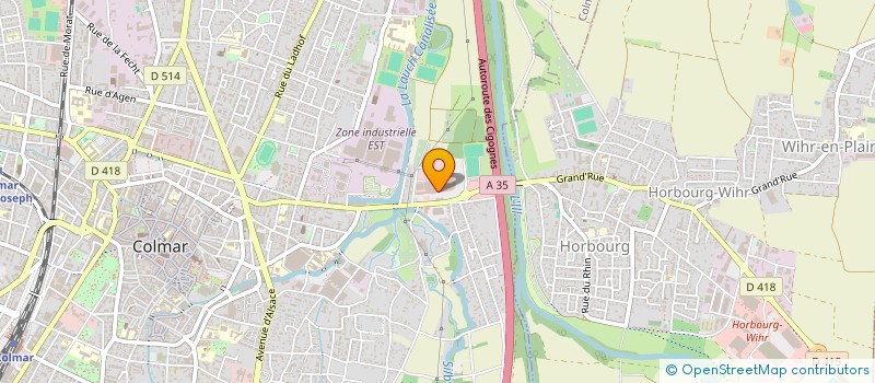 localisation de l'entreprise CENTRE DE SANTE DENTAIRE COLMAR  COLMAR