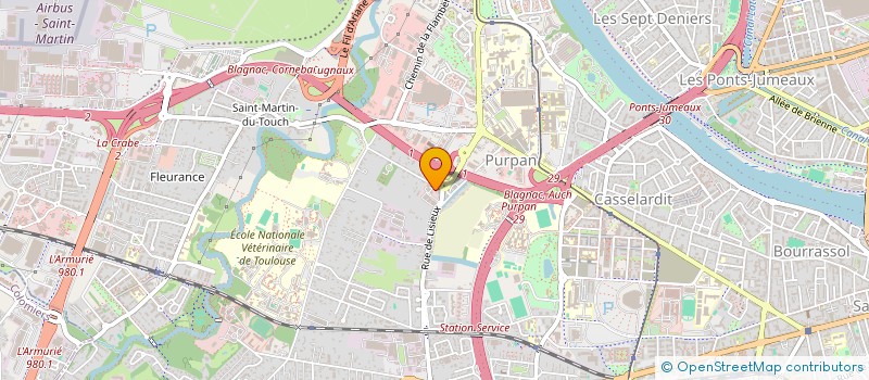 localisation de l'entreprise CENTRE DE SANTE DENTAIRE LIRIDENT à TOULOUSE