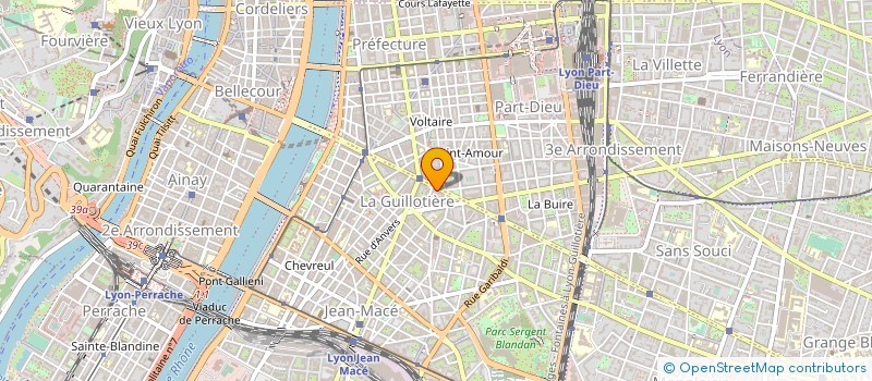 localisation de l'entreprise CENTRE DE SANTE DENTAIRE LYON GAMBETTA à LYON