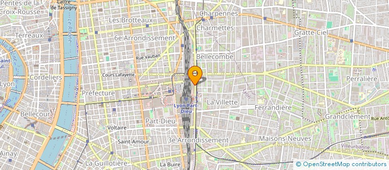 localisation de l'entreprise CENTRE DE SANTE DENTAIRE LYON PART DIEU à LYON