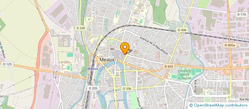 localisation de l'entreprise CENTRE DE SANTE DENTAIRE MEAUX à MEAUX
