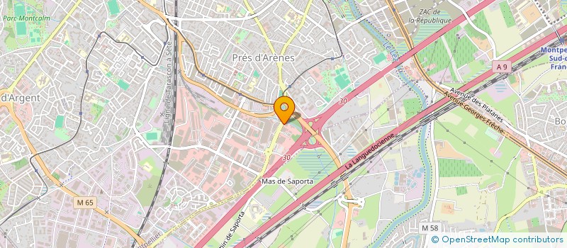 localisation de l'entreprise CENTRE DE SANTE DENTAIRE MONTPELLIER ARGELIERS à MONTPELLIER