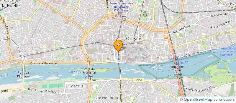 localisation de l'entreprise CENTRE DE SANTE DENTAIRE ORLEANS à ORLEANS