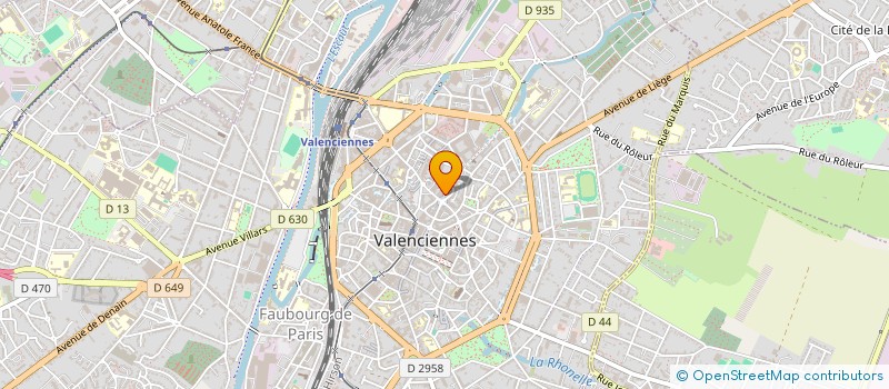 localisation de l'entreprise CENTRE DE SANTE DENTAIRE VALENCIENNES à VALENCIENNES