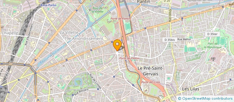 localisation de l'entreprise CENTRE DE SANTE ET D'OPHTALMOLOGIE DE PARIS SERURIER  PARIS