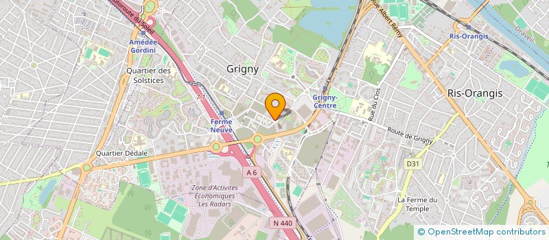 localisation de l'entreprise CENTRE DE SANTE GRIGNY à GRIGNY